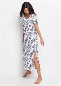 Nachtjapon - wit - maat 56/58 (3XL) - 100% katoen - bonprix