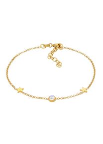 Elli - Ciondolo solitario Stella Astro con pietra di luna in argento sterling 925 placcato oro Bracciali e Braccialetti 1 pieces female