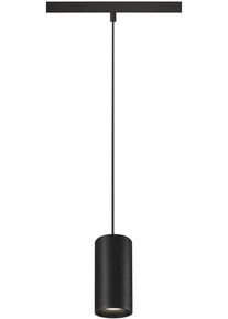 SLV NUMINOS S 48V Pendelleuchte für Niedervolt-Schienensystem, 4000K, 16W, DALI dimmbar, 55°, schwarz/schwarz (1006855)