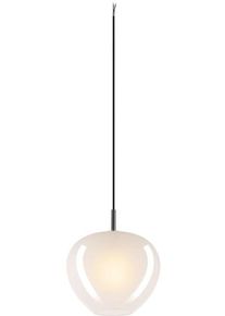 SLV PANTILO CONVEX 29 Pendelleuchte, Ø29cm, E27, max.40W, Pendellänge 250cm, Glas, weiß (1007881)