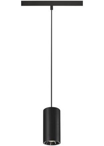 SLV NUMINOS S 48V Pendelleuchte für Niedervolt-Schienensystem, 4000K, 16W, DALI dimmbar, 55°, schwarz/chrom (1006857)