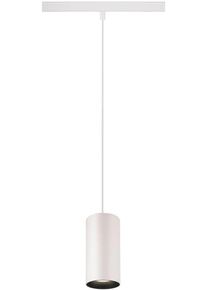 SLV NUMINOS S 48V Pendelleuchte für Niedervolt-Schienensystem, 4000K, 16W, DALI dimmbar, 20°, weiß/schwarz (1006858)