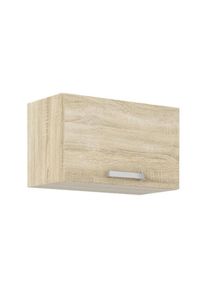 Meuble hotte porte basculante - Décor chene sonoma - L 60 x 31,6 x H 36 cm - LASSEN