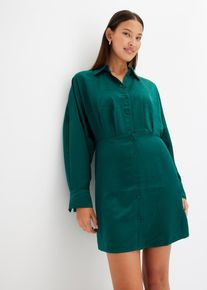 Minikleid aus Satin, grün, Größe 46, Viskose, bonprix