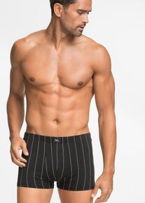 bonprix Bóxers ajustados (3 unidades), negro, 5 (M)
