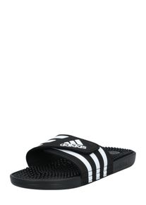 adidas Sportswear Sapato aberto 'Adissage' em preto Tamanho 6 Estampado com logo