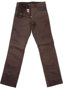Modeka Stemp, leather jeans , color: Brown , size: 48