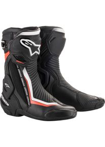 Alpinestars SMX Plus V2, boots , color: Black/White/Neon-Red , size: 43 EU