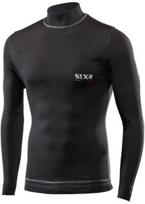 Sixs TS4 Plus, functional shirt longsleeve unisex , color: Black/Dark Grey , size: 3XL/4XL