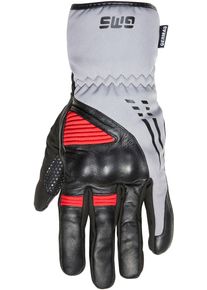 GMS-Moto Stockholm, gants imperm&eacute;ables , couleur: Noir/Gris/Rouge , taille: L