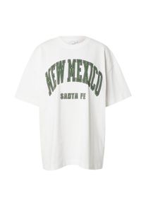 Topshop Koszulka oversize 'New Mexi' dla kobiet ciemnozielony / czarny / biały Rozmiar S-M