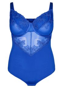 Devoted by Zizzi Dames Lingerie body 'Caana' blauw XL
