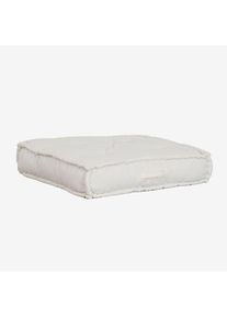 Coussin de Canapé Modulable en Coton Dhel SKLUM Tissu bouclé blanc