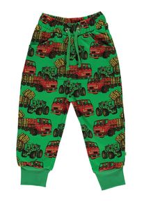 Smafolk Småfolk Sweatbroek "Traktor" groen - 68% | Maat: 146/152 |