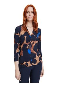 Betty Barclay Longsleeve donkerblauw/camel - 70% | Maat: 36 |
