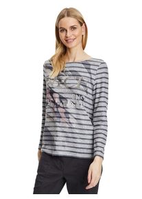Betty Barclay Longsleeve grijs/zwart - 77% | Maat: 36 |