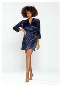 DKaren Kimono "Alexandra" donkerblauw - 72% | Maat: XXL |