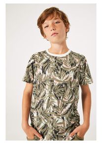Garcia Shirt kaki/wit - 51% | Maat: 164/170 |