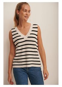 NA-KD Spencer wit/zwart - 72% | Maat: XS |