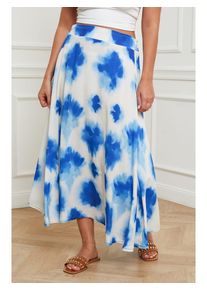 Plus Size Company Rok wit/blauw - 78% | Maat: 46 |
