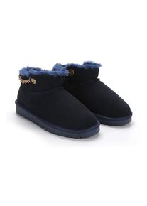 NICEBAY Leren winterboots "Gikila" donkerblauw - 77% | Maat: 41 |