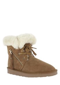 NICEBAY Leren winterboots "Agee" lichtbruin - 78% | Maat: 37 |