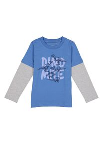 lamino Longsleeve blauw/grijs - 74% | Maat: 140 |