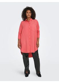 Only Carmakoma Blouse "Corin-Aris" koraalrood - 63% | Maat: 44 |