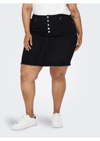 Only Carmakoma Spijkerrok "Hush" zwart - 52% | Maat: 50 |