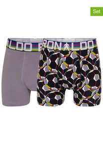 CR7 2-delige set: boxershorts grijs/zwart - 47% | Maat: 140-152 |