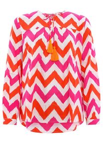 Zwillingsherz Blouse "Grote Zig Zag" roze - 58% | Maat: S/M |