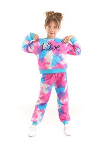 Denokids 2-delige outfit blauw/roze - 68% | Maat: 122 |