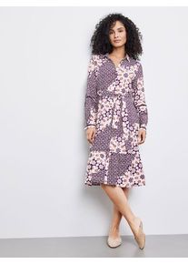 Gerry Weber Jurk auberginekleurig/rosé - 61% | Maat: 48 |