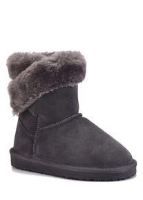 NICEBAY Leren winterboots "Fiore" donkergrijs - 70% | Maat: 29 |