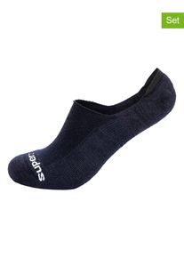 super.natural 2-delige set: voetjes "Invisible Socks" donkerblauw -