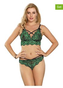 INTIMAX 2-delige lingerieset groen - 57% | Maat: 4XL/5XL |