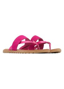 Sorel Leren teenslippers "Ella II" roze - 68% | Maat: 36 |