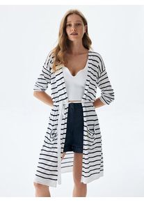 LTB Vest "Kecasa" wit/donkerblauw - 66% | Maat: S |