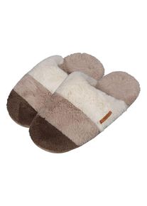 Barts Pantoffels "Sluppy" bruin/beige/crème - 66% | Maat: 36-37 cm |