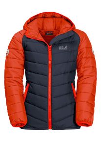 Jack Wolfskin Doorgestikte jas "Zenon" oranje/zwart - 55% | Maat: 116