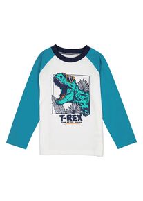 lamino Longsleeve wit/blauw - 65% | Maat: 140 |
