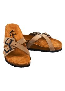 Moosefield Leren slippers lichtbruin - 63% | Maat: 40 |