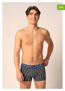 Skiny 2-delige set: boxershorts donkerblauw/bruin - 58% | Maat: S |