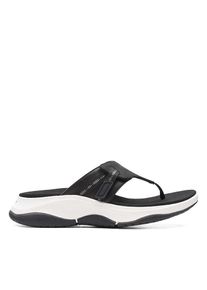 Clarks Leren teenslippers "Wave 2.0" zwart - 60% | Maat: 37,5 |