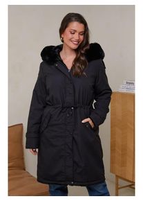 Curvy Lady Parka zwart - 75% | Maat: 44/46 |