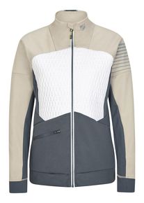 Ziener Softshelljas "Norika" beige/grijs/wit - 74% | Maat: 44 |