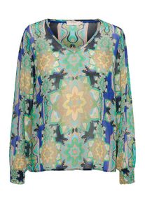 Cream Blouse groen/blauw - 73% | Maat: 36 |