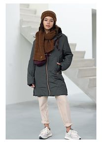 No-bell Doorgestikte mantel "NoBell' Baggy" grijs - 58% | Maat: