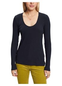 Esprit Longsleeve donkerblauw - 61% | Maat: M |