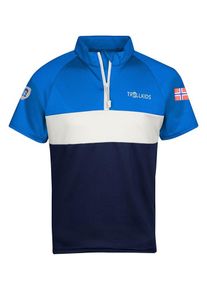 Trollkids Fietsshirt "Trondheim" blauw/donkerblauw - 66% | Maat: 104